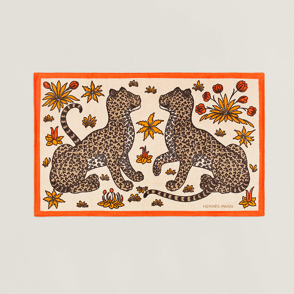 Leopards beach towel | Hermès UK